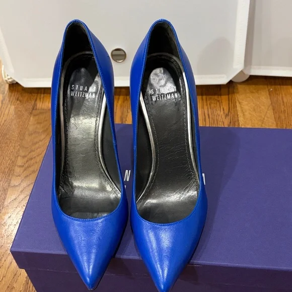 Stuart Weitzman Blue Heels - Picture 2 of 7